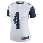 Dak Prescott Dallas Cowboys Nike Women's Color Rush Legend Player Jersey - White/Navy