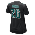 Saquon Barkley Philadelphia Eagles Nike Women's Super Bowl LIX Fashion Game Player Jersey - Carbon Black