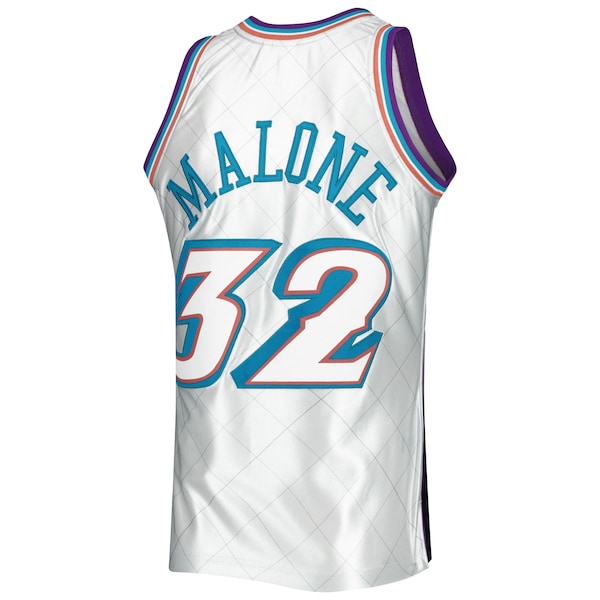 Karl Malone Utah Jazz 1996/97 Hardwood Classics 75th Anniversary Swingman Jersey - Platinum