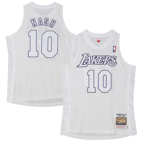 Steve Nash Los Angeles Lakers 2012 Authentic Player Jersey - White