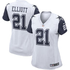 Ezekiel Elliott Dallas Cowboys Nike Women's Alternate Game Jersey - White/Navy