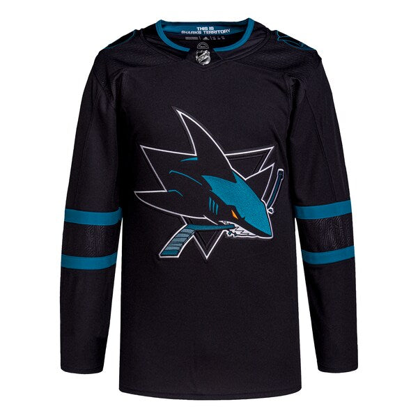 San Jose Sharks adidas Men's Alternate Primegreen Authentic Jersey - Black