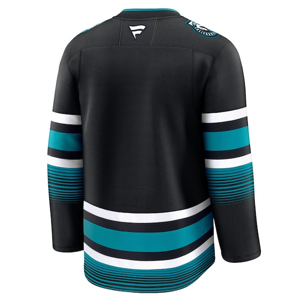 San Jose Sharks  Alternate Premium Jersey - Black/Teal