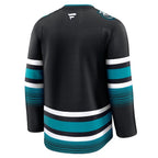 San Jose Sharks  Alternate Premium Jersey - Black/Teal