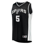 Stephon Castle San Antonio Spurs  2024 NBA Draft Fast Break Player Jersey - Icon Edition - Black