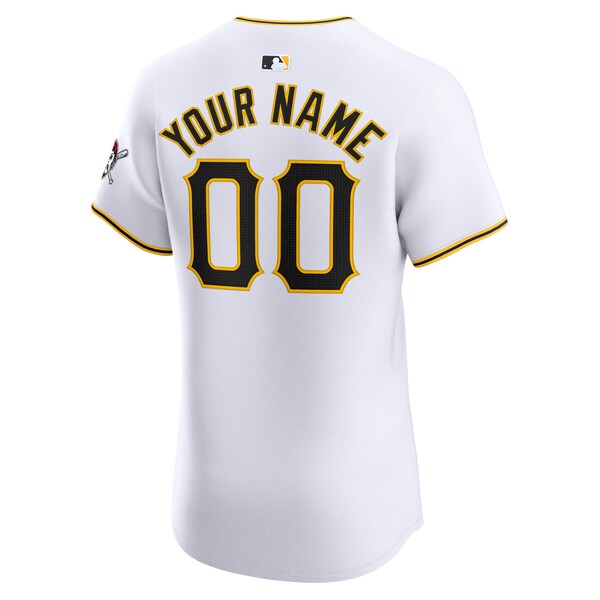 Pittsburgh Pirates Nike Home Elite Custom Jersey - White