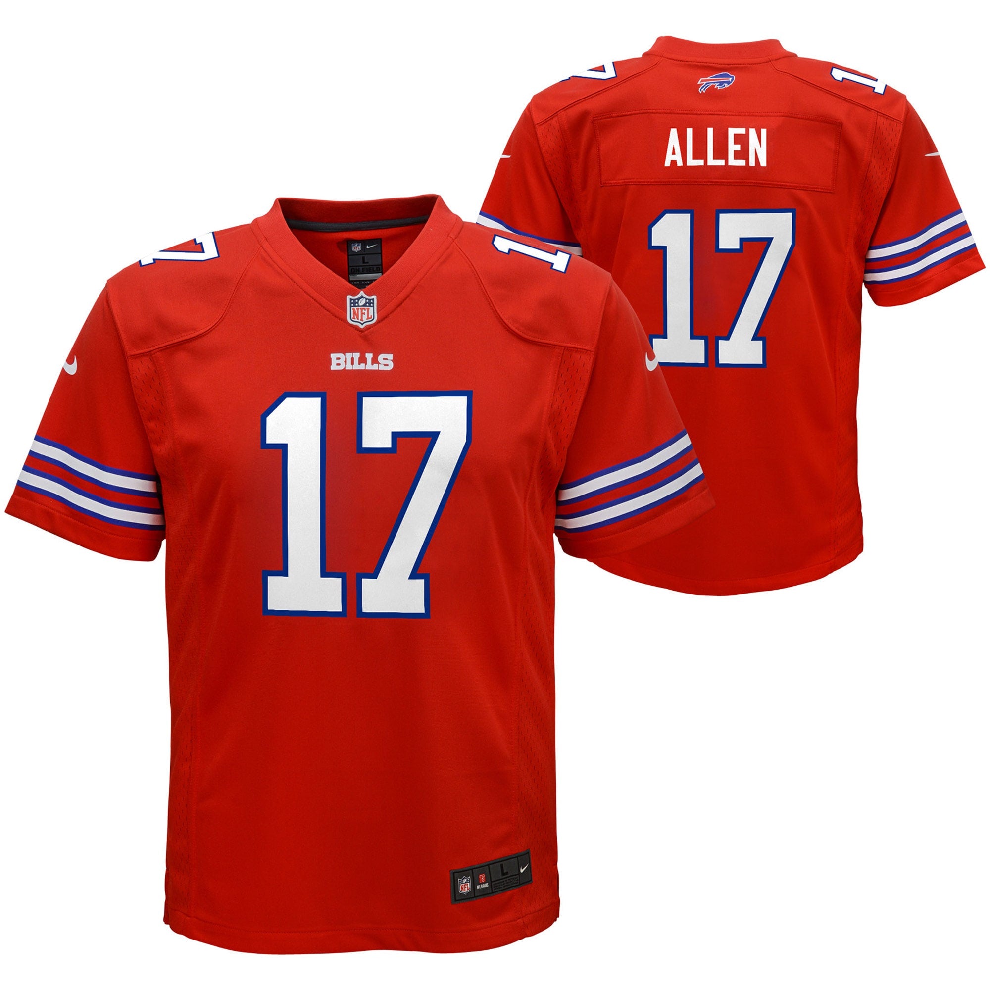 Josh Allen Buffalo Bills Nike Youth Game Jersey - Royal/Red/White