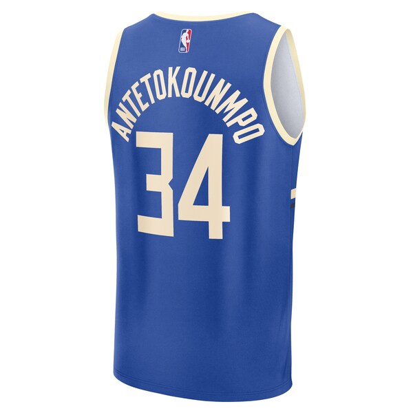 Giannis Antetokounmpo Milwaukee Bucks  Youth 2024/25 Fast Break Player Jersey - City Edition - Royal