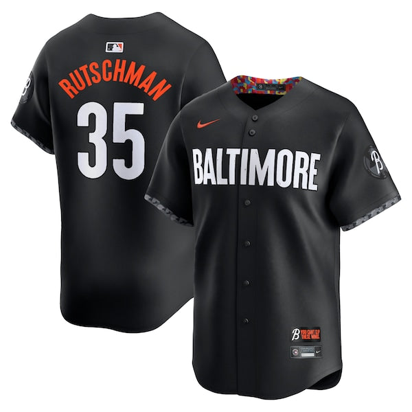 Adley Rutschman Baltimore Orioles Nike City Connect Limited Player Jersey - Black