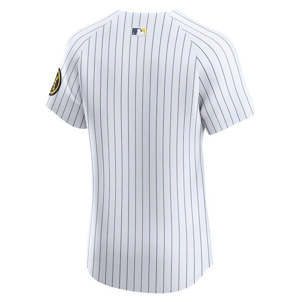 Milwaukee Brewers Nike Alternate Vapor Premier Elite Patch Jersey - White