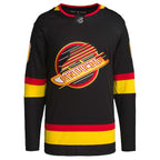 Vancouver Canucks adidas  Alternate Retro Primegreen Authentic Custom Jersey - Black