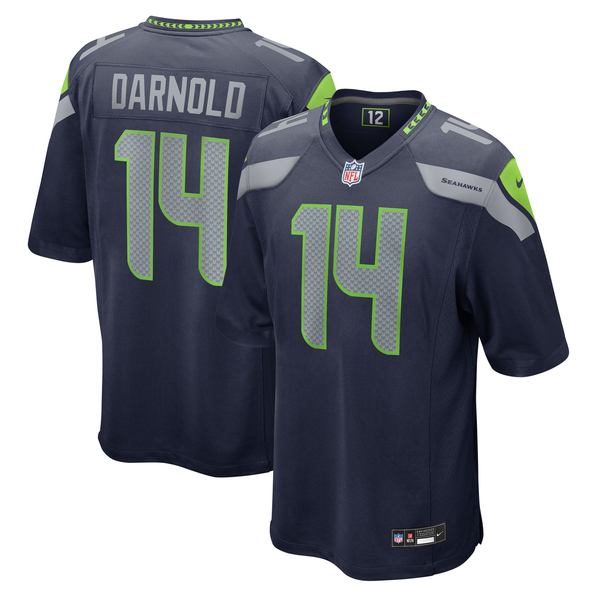 Sam Darnold Seattle Seahawks Nike Team Game Jersey -  College Navy/Navy