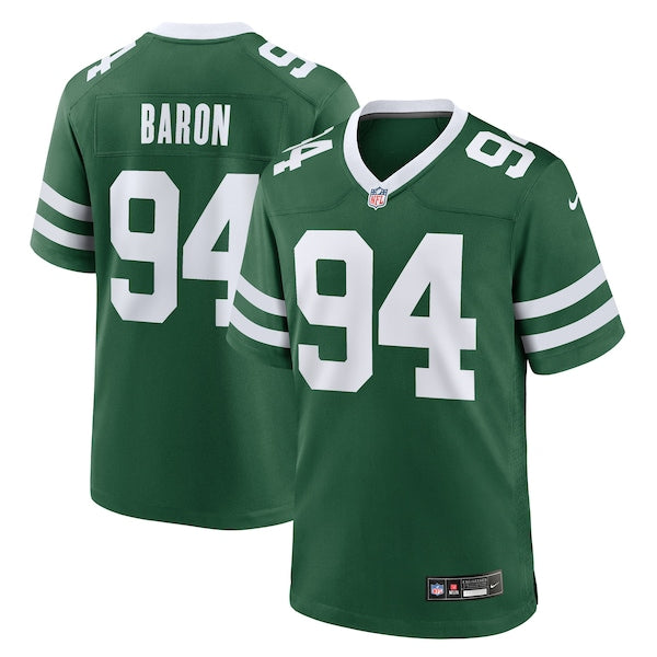 Tyler Baron New York Jets Nike Team Game Jersey - Legacy Green