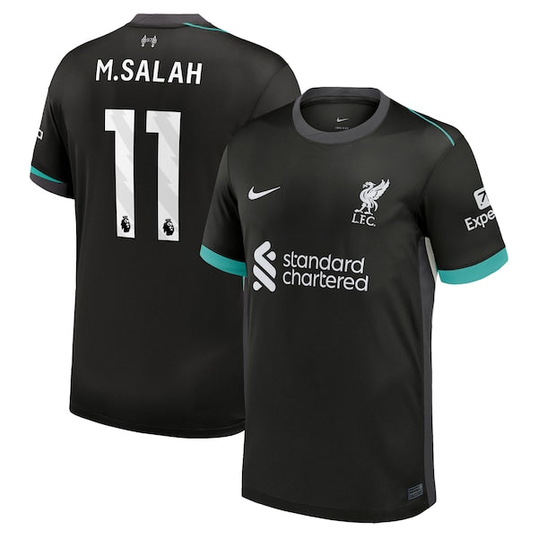 Mohamed Salah Liverpool Nike 2024/25 Away Replica Jersey - Forest Green
