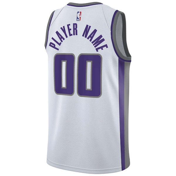 Sacramento Kings Nike 2020/21 Swingman Custom Jersey - Association Edition - White