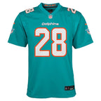 De’Von Achane Miami Dolphins Nike Youth Team Player Game Jersey - Aqua