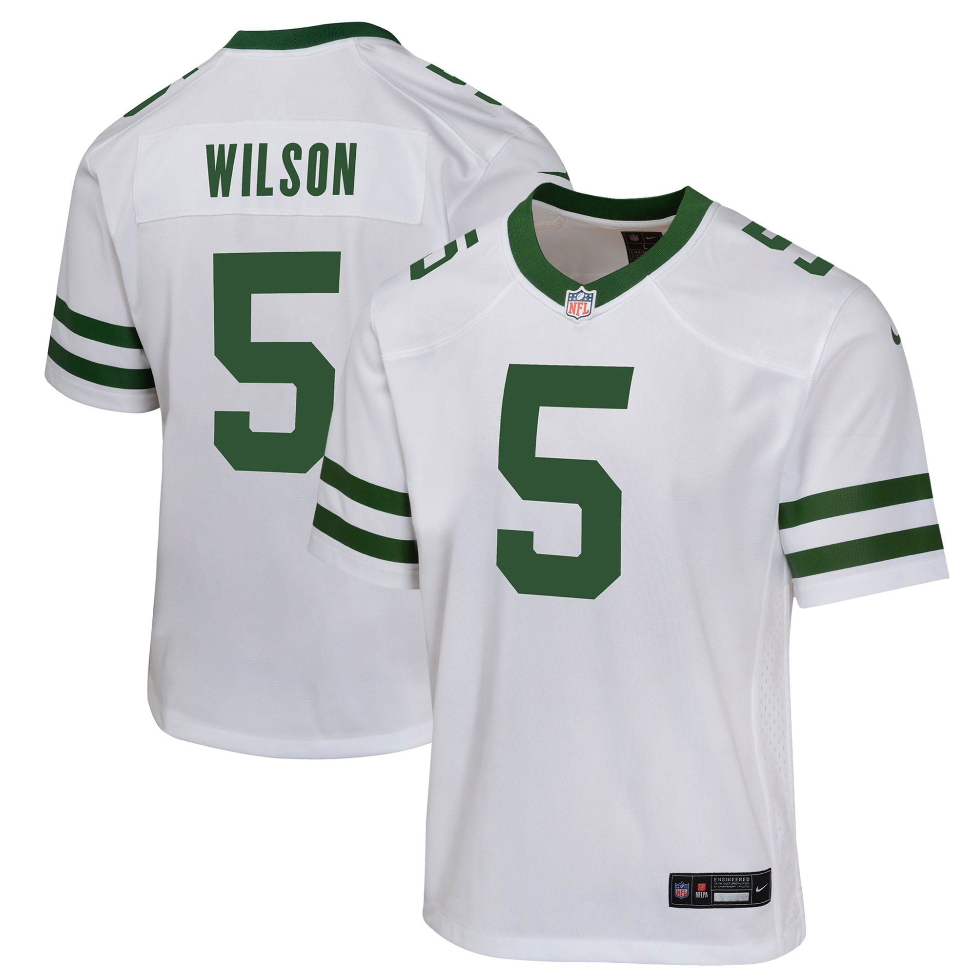 Garrett Wilson New York Jets Nike Youth Game Jersey - Legacy Green