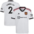 Victor Lindelof Manchester United adidas Youth 2022/23 Away Replica Player Jersey - White