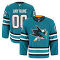 San Jose Sharks  Home Authentic Pro Custom Jersey - Teal