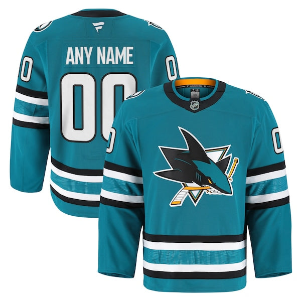 San Jose Sharks  Home Authentic Pro Custom Jersey - Teal