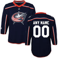 Columbus Blue Jackets Preschool Home Replica Custom Jersey - Navy