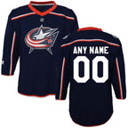 Columbus Blue Jackets Preschool Home Replica Custom Jersey - Navy