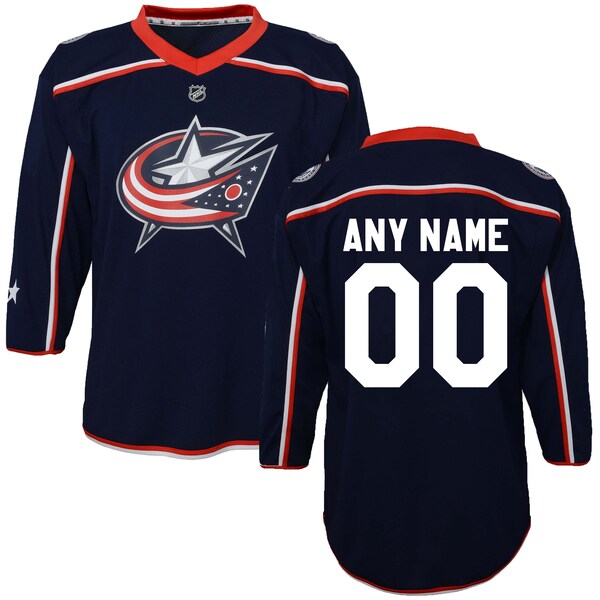 Columbus Blue Jackets Preschool Home Replica Custom Jersey - Navy