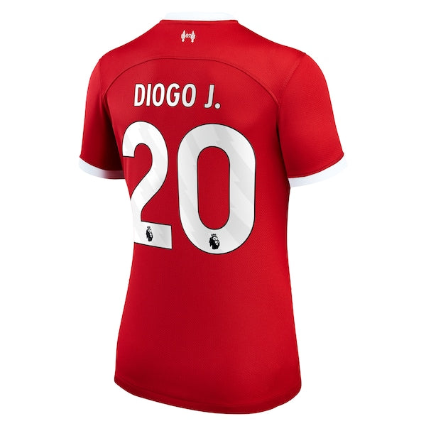 Diogo Jota Liverpool Nike Women's 2023/24 Home Replica Player Jersey - Red/White