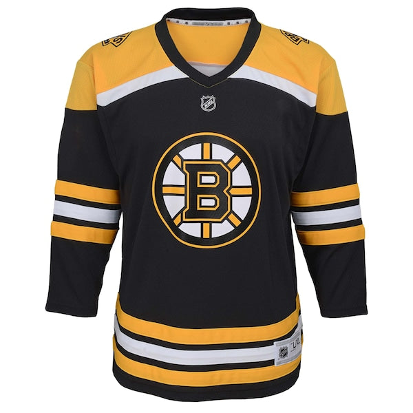 Boston Bruins Youth Home Replica Custom Jersey - Black