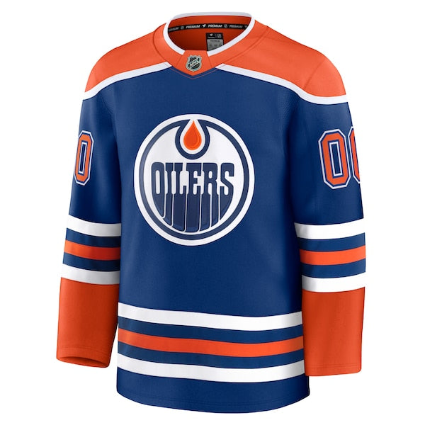 Edmonton Oilers  Home Premium Custom Jersey - Royal/White