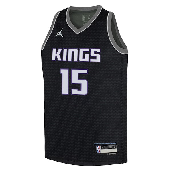 Davion Mitchell Sacramento Kings Jordan Brand Youth Swingman Jersey - Statement Edition - Black