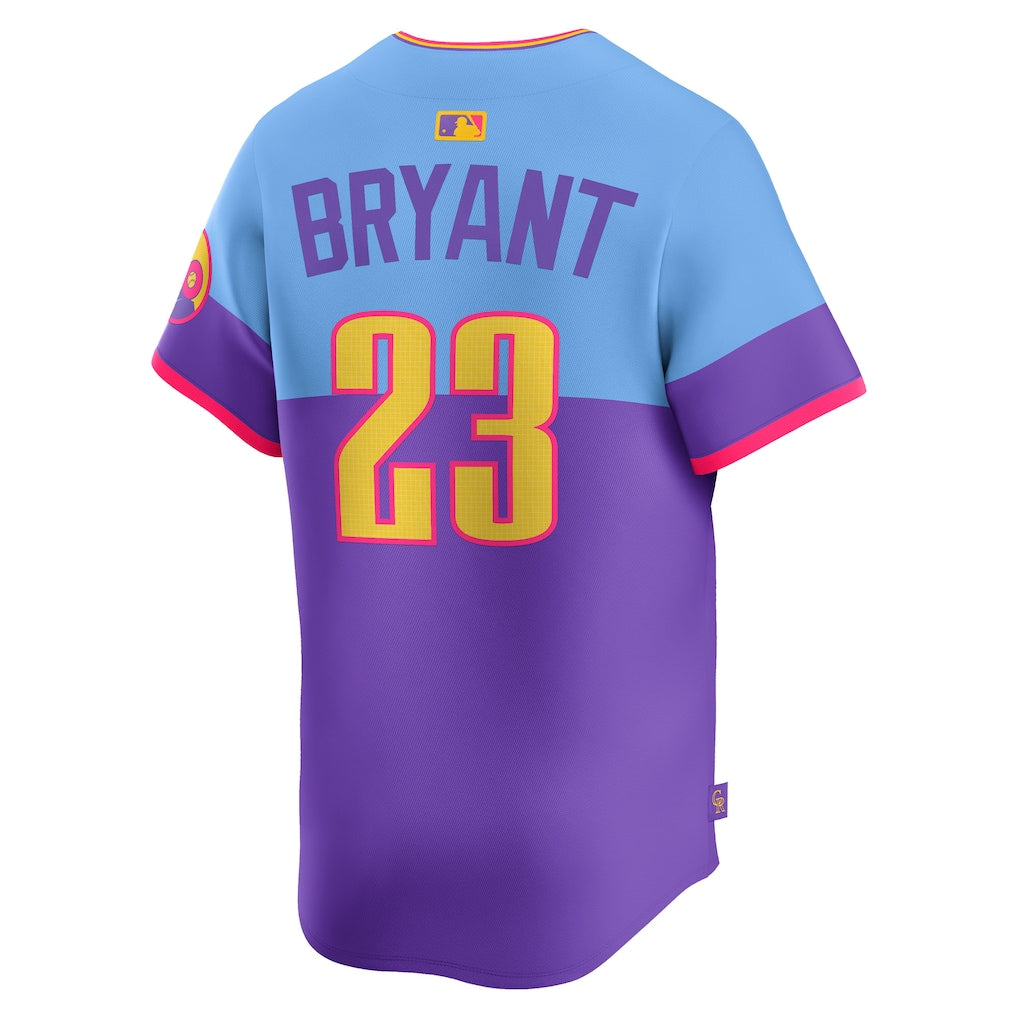 Kris Bryant Colorado Rockies Nike 2025 City Connect Limited Player Jersey - Purple/Light Blue