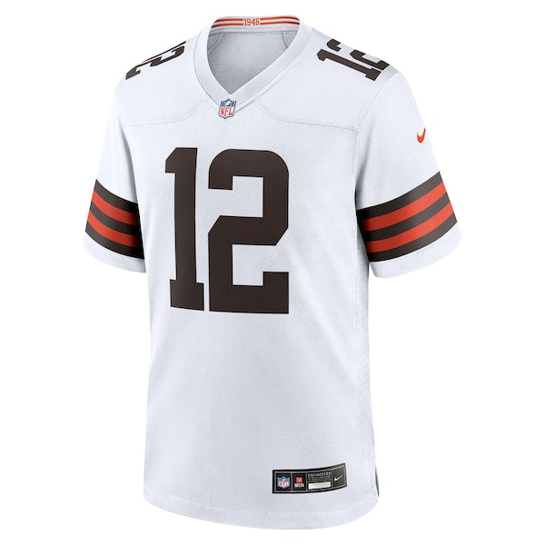 Shedeur Sanders Cleveland Browns Nike 2025 NFL Draft Game Jersey - White/Brown