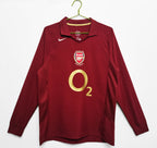 Arsenal Long Sleeve 2005-06 Home Vintage Jersey