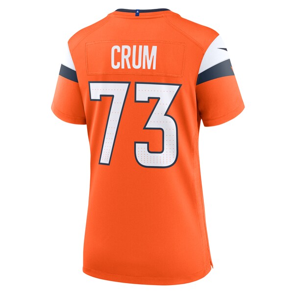Frank Crum Denver Broncos Nike Women's Team Game Jersey -  Orange