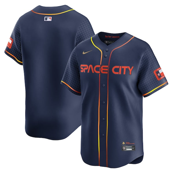 Houston Astros Nike City Connect Limited Custom Jersey - Navy