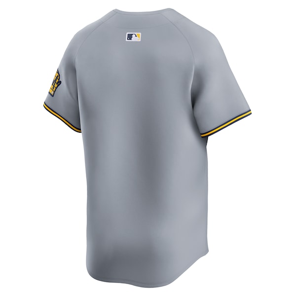Milwaukee Brewers Nike Away Limited Jersey - Gray