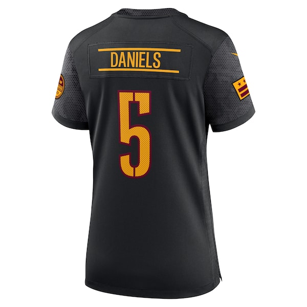Jayden Daniels Washington Commanders Nike Women's Alternate Game Player Jersey - Black/White
