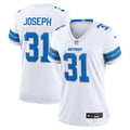 Kerby Joseph Detroit Lions Nike Women's Game Jersey -  White/Blue