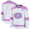 Montreal Canadiens  2024 Hockey Fights Cancer Practice Jersey - White