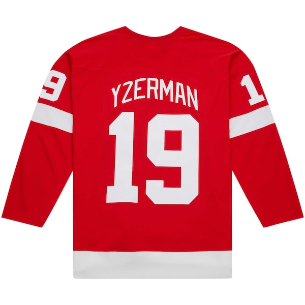 Steve Yzerman Detroit Red Wings Captain Patch 1996/97 Blue Line Player Jersey - Red