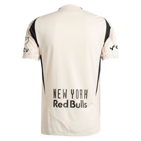 New York Red Bulls adidas 2025 Stone Kit Authentic Jersey - Tan
