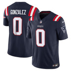 Christian Gonzalez New England Patriots Nike Vapor F.U.S.E. Limited Jersey - Navy