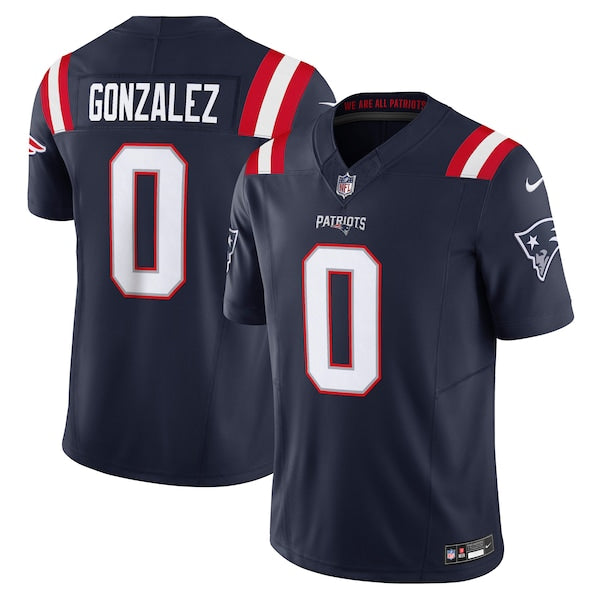 Christian Gonzalez New England Patriots Nike Vapor F.U.S.E. Limited Jersey - Navy