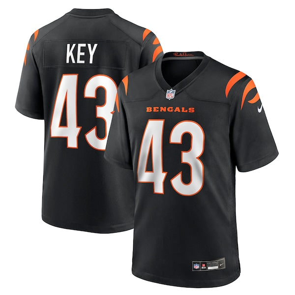 Jaylen Key Cincinnati Bengals Nike Team Game Jersey -  Black