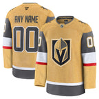 Vegas Golden Knights  Home Premium Custom Jersey - Gold/Gray/White