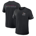 Baltimore Ravens Nike 2025 NFL Crucial Catch Tri-Blend Dri-FIT T-Shirt - Black
