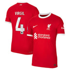 Virgil Van Dijk Liverpool Nike 2023/24 Home Authentic Player Jersey - Red/White