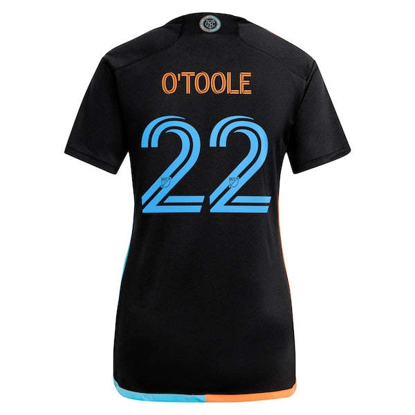 Kevin O'Toole New York City FC adidas Women's 2024 24/7 Kit Replica Player Jersey – Black