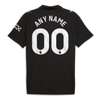 Manchester City Puma 2025/26 Away Replica Custom Jersey - Black/Light Blue/Green